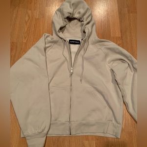 ARITZIA superworld zip up fleece hoodie size L